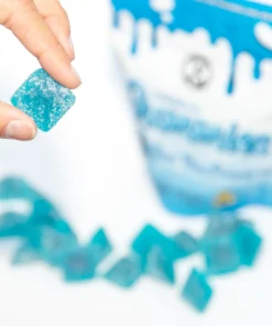 Sour Blue Raspberry THC gummies