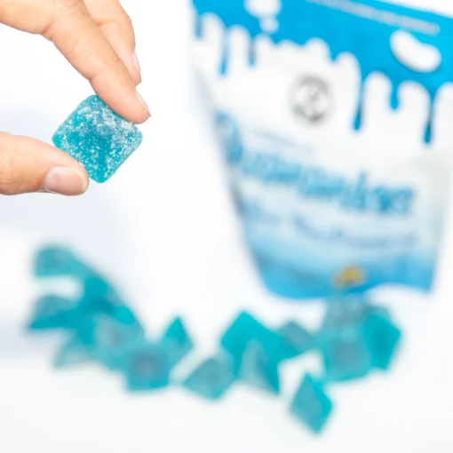 Sour Blue Raspberry THC gummies