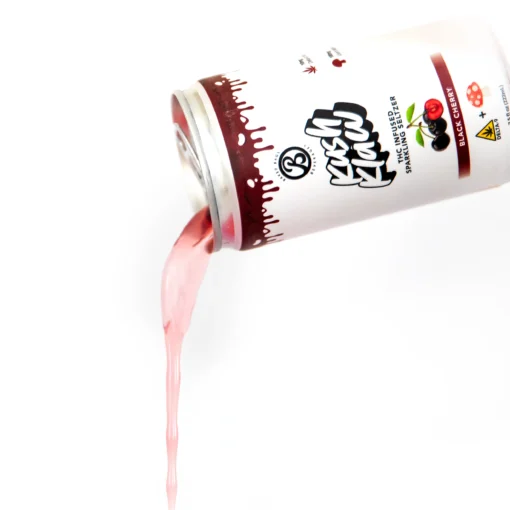 KUSH KLAW Black Cherry THC Mushroom Seltzer